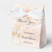 Bruidsfeest bruisende brunch met pampagras bedankdoosjes (Voorkant Zijde)