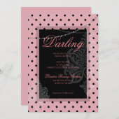 Bruidsfeest brunch met de bruid   kaart (Voorkant / Achterkant)