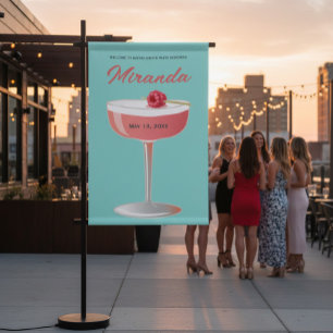 Bruidsfeest Cocktails Welkom Banner