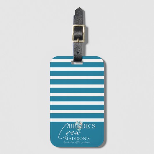 Bruidsfeest Cruise Bruids Crew Bagagelabel (Voorkant (verticaal))