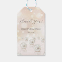 Bruidsfeest Dank Je Wel met Parels