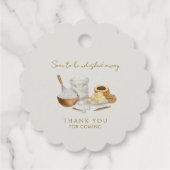 Bruidsfeest dat binnenkort wordt weggevoerd bedankjes labels (Achterkant)