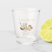 Bruidsfeest dat binnenkort wordt weggevoerd shot glas (Voorkant)