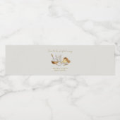 Bruidsfeest dat binnenkort zal worden weggevoerd waterfles etiket (Enkel label)