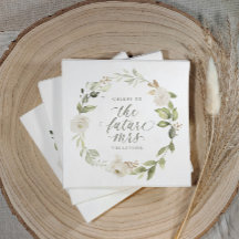 Bruidsfeest de Aankomende Mrs Watercolor Bloemen