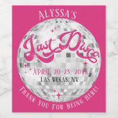 Bruidsfeest Disco Bal Bruidsmeisjesfeest Favoriet  Wijn Etiket (Enkel label)