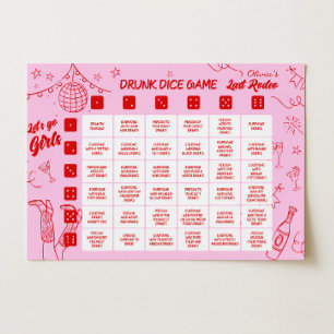 Bruidsfeest Dobbelsteen Drankspel Poster