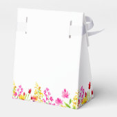 Bruidsfeest Favor Doos met Wilde Bloemen Bedankdoosjes (Achterkant)