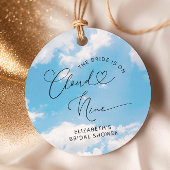 Bruidsfeest Favor Hanglabels 'Op Wolken' Bedankjes Labels