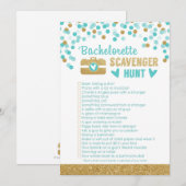 Bruidsfeest Feest Fotoscavenger Hunt Spel (Voorkant / Achterkant)