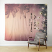 Bruidsfeest Foto Achtergrond Zomer Palmboom Wandkleed (In Situ (horizontaal))