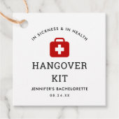 Bruidsfeest Hangover Kit Bedankjes Labels (Voorkant)