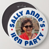 Bruidsfeest Knop Badge Ronde Button 6,0 Cm (Voorkant /achterkant)