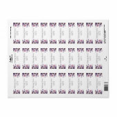 Bruidsfeest Lavendel Bloemig Retouradres Etiket (Full Sheet)