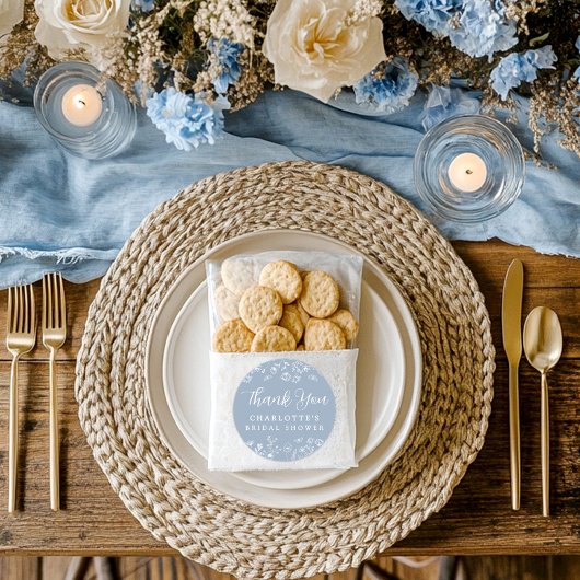 Bruidsfeest met bloemmotief en botanische elemente ronde sticker