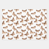 Bruidsfeest met bruine witte Calla lelie bloemen Inpakpapier Vel (Voorkant 3)