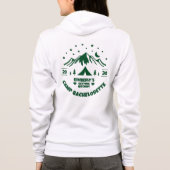 Bruidsfeest met campingthema hoodie (Achterkant)