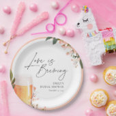 Bruidsfeest met een bierliefde papieren bordje (Feest)