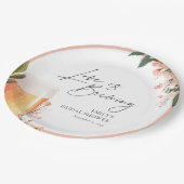 Bruidsfeest met een bierliefde papieren bordje (Gekanteld)