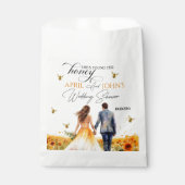 Bruidsfeest met haar honing bedankzakje (Voorkant)