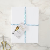 Bruidsfeest met parels en Prosecco, Bruidsbrunch Cadeaulabel (Met Touw)