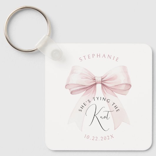 Bruidsfeest met She's Tying the Knot Sleutelhanger (Voorkant)