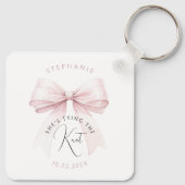 Bruidsfeest met She's Tying the Knot Sleutelhanger (Achterkant)