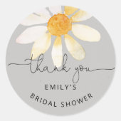 Bruidsfeest met wilde bloemen ronde sticker (Voorkant)