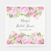 Bruidsfeest met Wilde Rozen Servet (Voorkant)