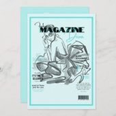 Bruidsfeest mode diva magazine kaart (Voorkant / Achterkant)