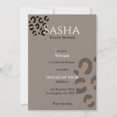 Bruidsfeest mode diva magazine kaart (Achterkant)