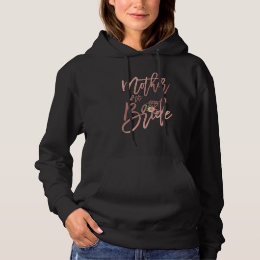 Bruidsfeest Mom Moeder van de Bruid Bloem Hoodie (Voorkant)