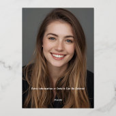 Bruidsfeest Nodig Kaart Glam Roos Gold Sjabloon ui (Achterkant)