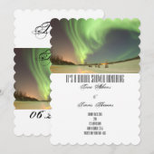 Bruidsfeest Northern Lights gasten Kaart (Voorkant / Achterkant)