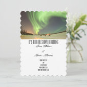 Bruidsfeest Northern Lights gasten Kaart (Staand voorkant)