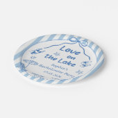 Bruidsfeest op het meer papieren bordje (Gekanteld)