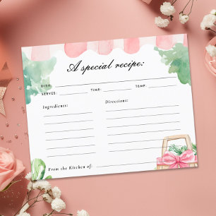 Bruidsfeest receptkaart 'Fresh Off The Market'