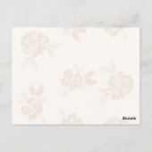 Bruidsfeest Sparkling Wine Fles Zwarte Strik Briefkaart (Achterkant)