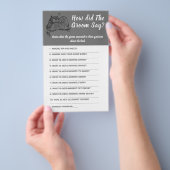  Bruidsfeest spelkaart Wat zei de Bruidegom F Flyer (Hand)