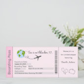 Bruidsfeest uitnodiging, Bruid tot Bruid uitnodigi Kaart (Staand voorkant)