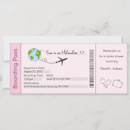 Bruidsfeest uitnodiging, Bruid tot Bruid uitnodigi Kaart