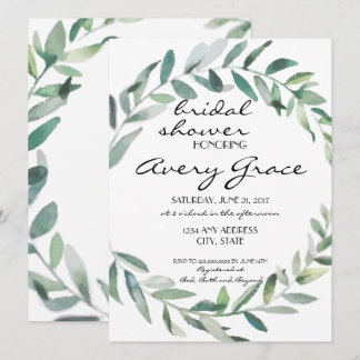 Bruidsfeest Uitnodiging - Groene Hochzeit