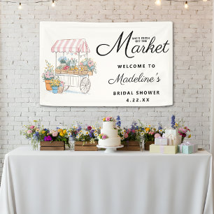 Bruidsfeest Verwelkomingsbord 'Vers van de Markt' Spandoek