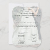 Bruidsfeest viering kaart (Achterkant)