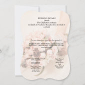 Bruidsfeest viering kaart (Achterkant)