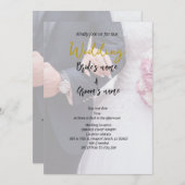 Bruidsfeest viering save the date (Voorkant / Achterkant)