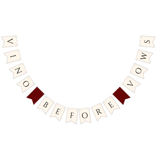 Bruidsfeest Vino voor de Huwelijksbeloften Vlaggetjes (Alle)