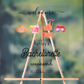 Bruidsfeest Weekend Strandfeest Acryl Bord (Neutraal)