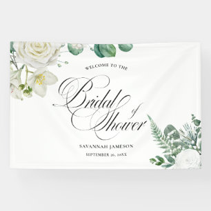 Bruidsfeest welkomstbord, eucalyptus bruid bord spandoek
