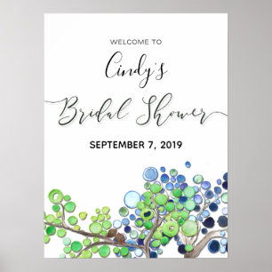 Bruidsfeest welkomstbord - Romantisch bos Poster